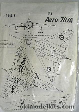 Maintrack 1/72 Avro 707A, PX-019 plastic model kit